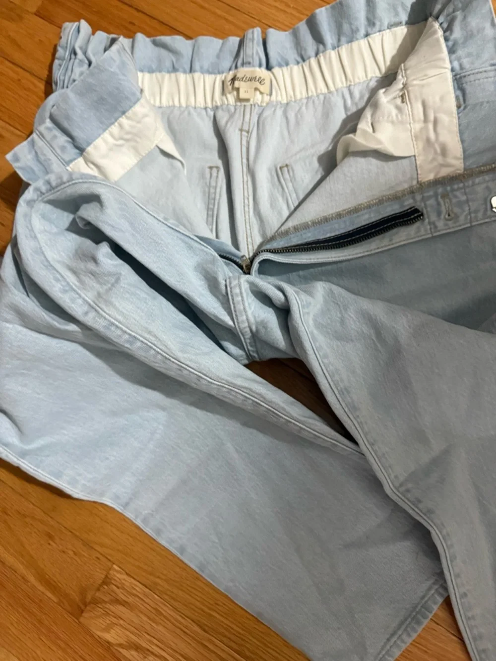 Madewell NWOT❗️Paperwaist Classic Straight Jeans in Broomfield Wash - Picture 11 of 13